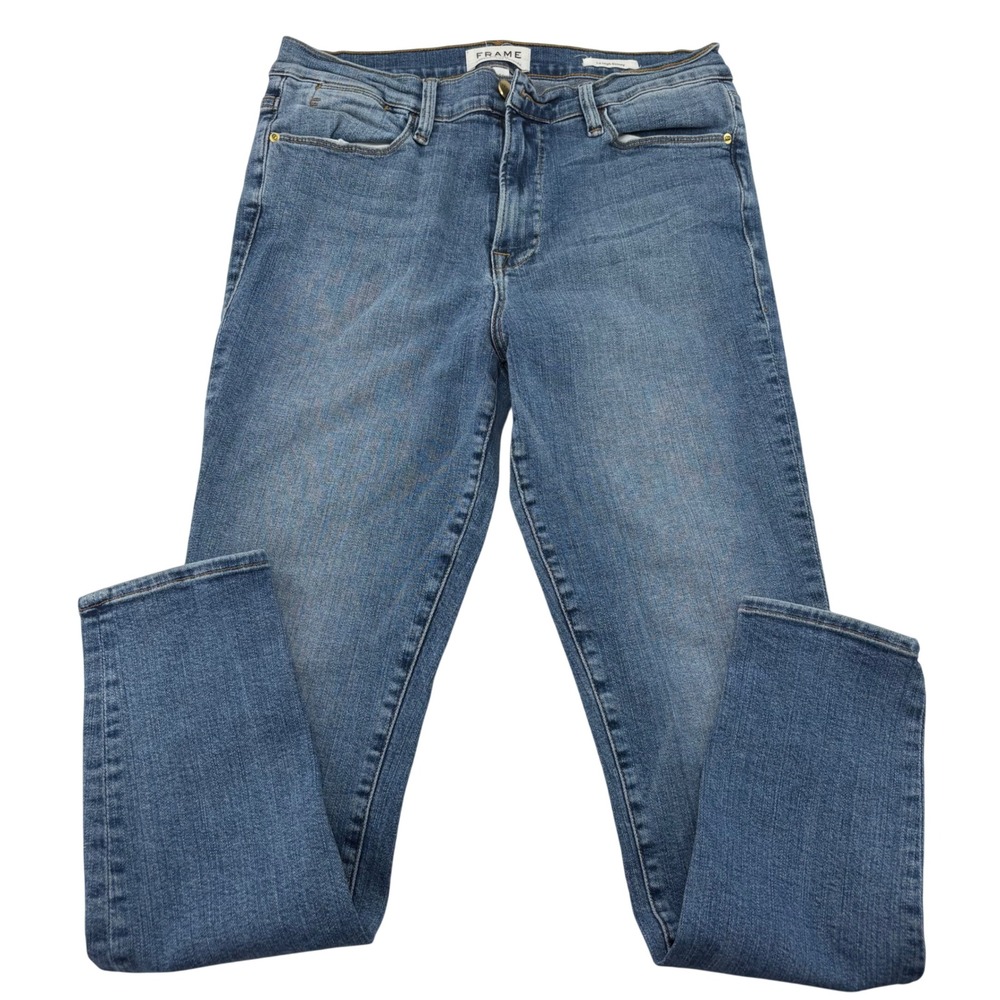 Frame Le High Skinny Jeans Sayville Wash Blue Denim LHSK629 Size 31